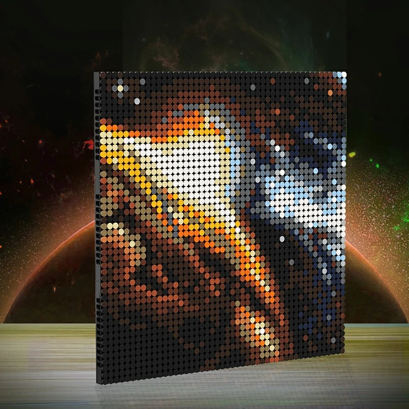 GoBricks MOC 59995 Space Canvas