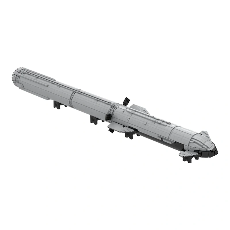 GoBricks MOC 94616 SpaceX Starship Super Heavy Saturn V Scale