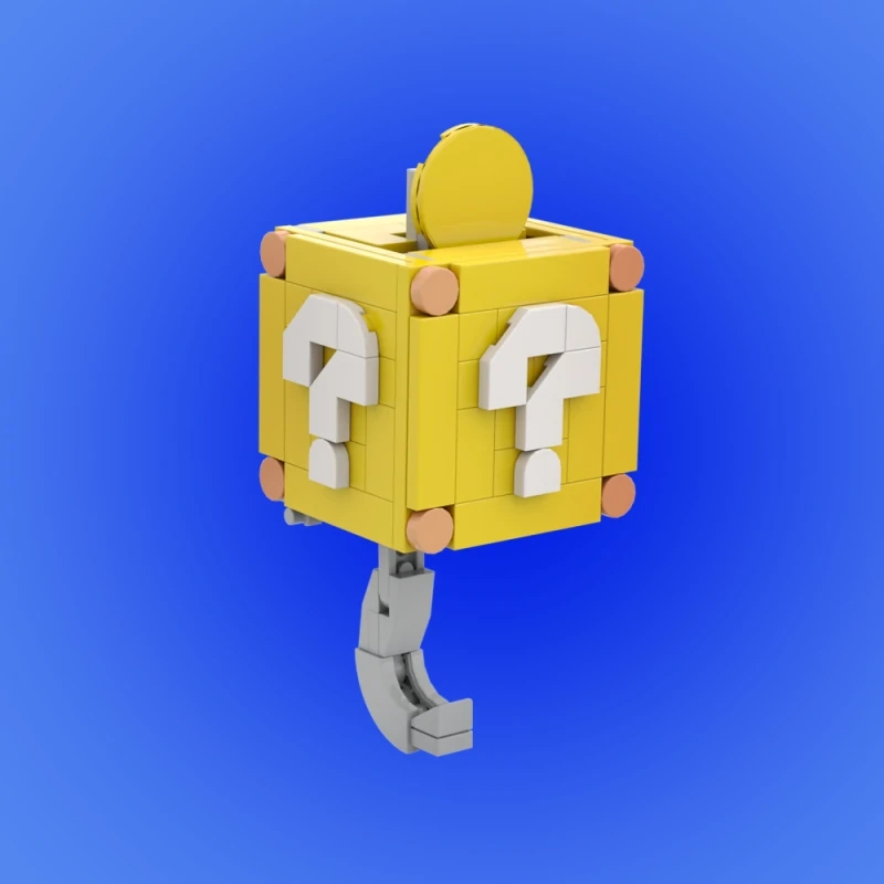 GoBricks MOC 186541 Mario Coin Block Key Holder