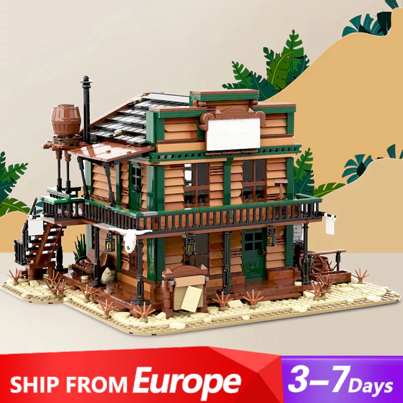 [Pre-sale] GoBricks MOC 151938 Sheriff's Office Wild West Europe Warehouse Express