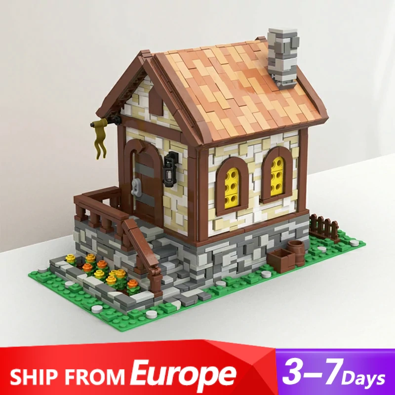 [Pre-sale] GoBricks MOC 113221 Medieval Hut Europe Warehouse Express