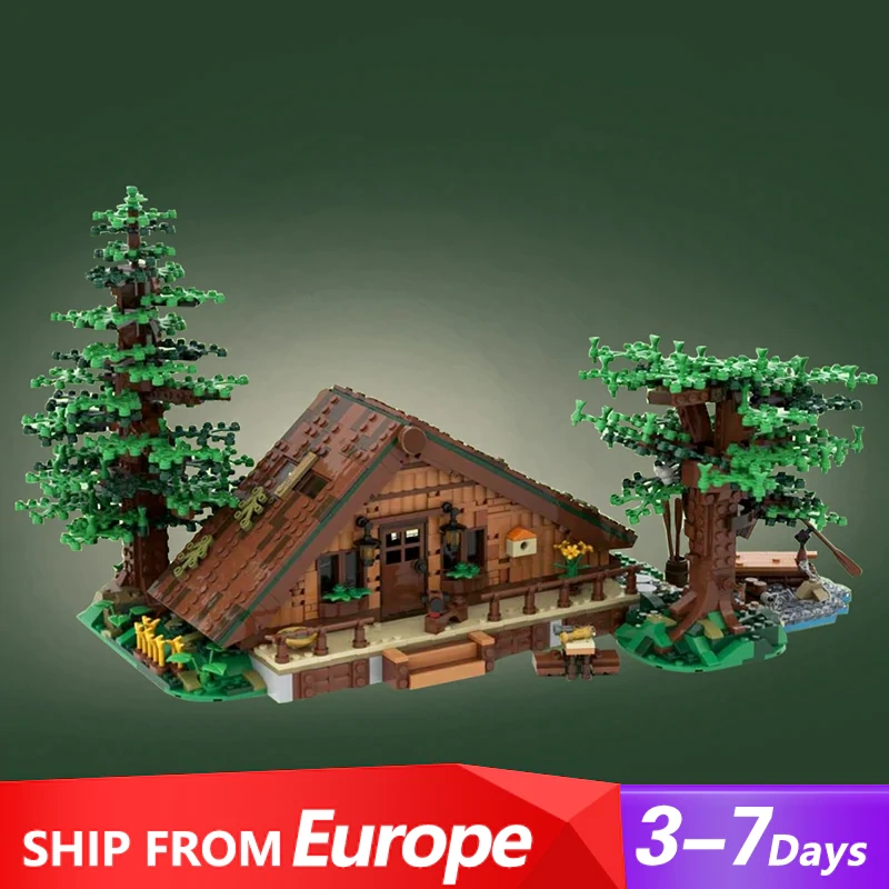[Pre-sale] GoBricks MOC 143807 Forest Cabin Europe Warehouse Express