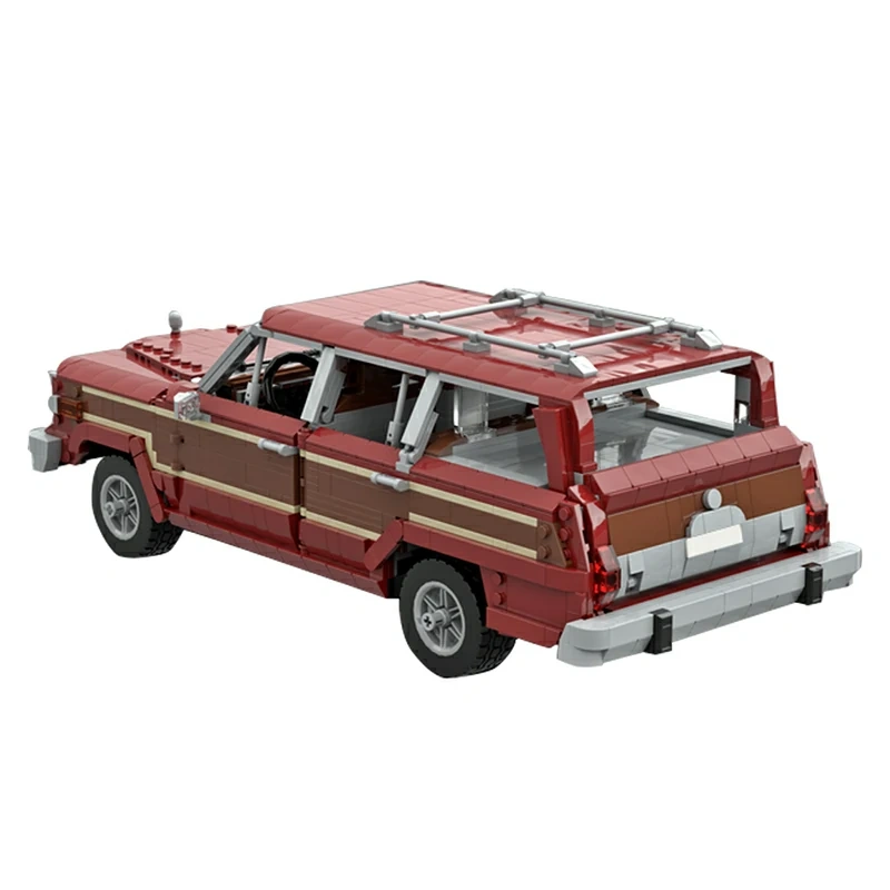 GoBricks MOC 154446 Jeep Grand Wagoneer Skyler White's Car Breaking Bad