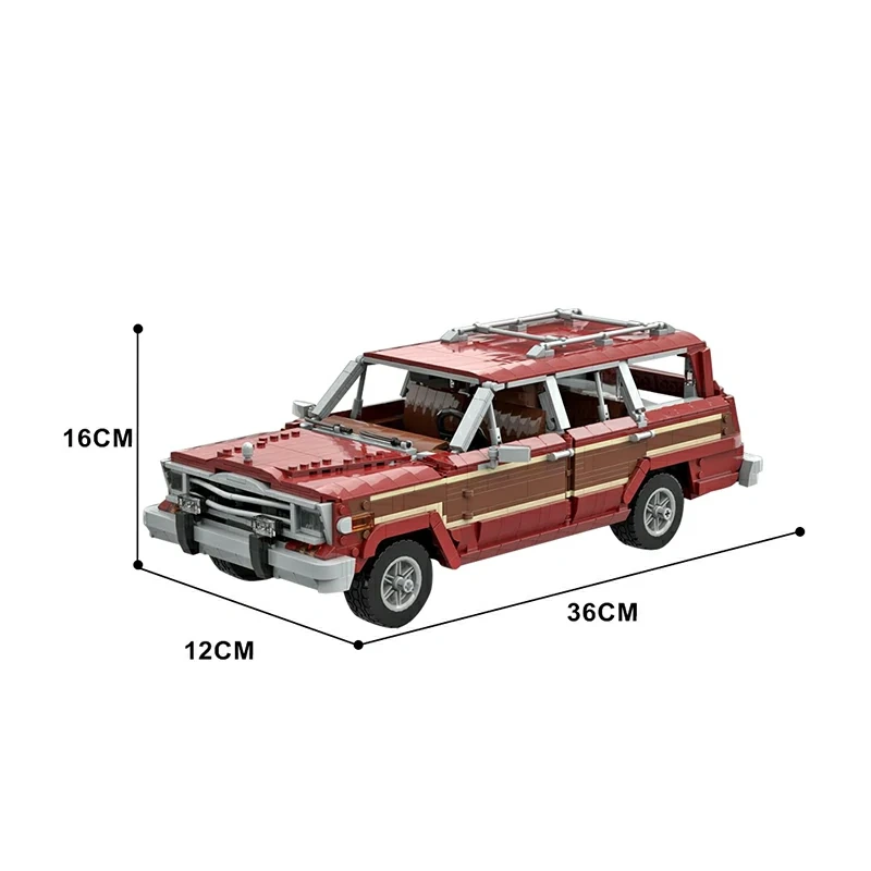 GoBricks MOC 154446 Jeep Grand Wagoneer Skyler White's Car Breaking Bad