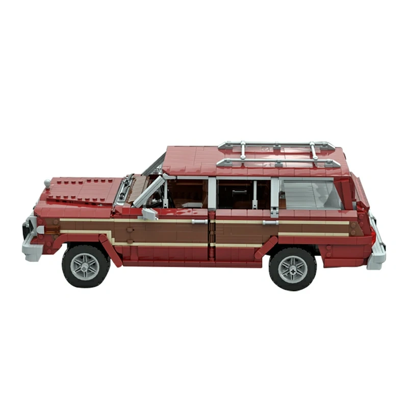 GoBricks MOC 154446 Jeep Grand Wagoneer Skyler White's Car Breaking Bad