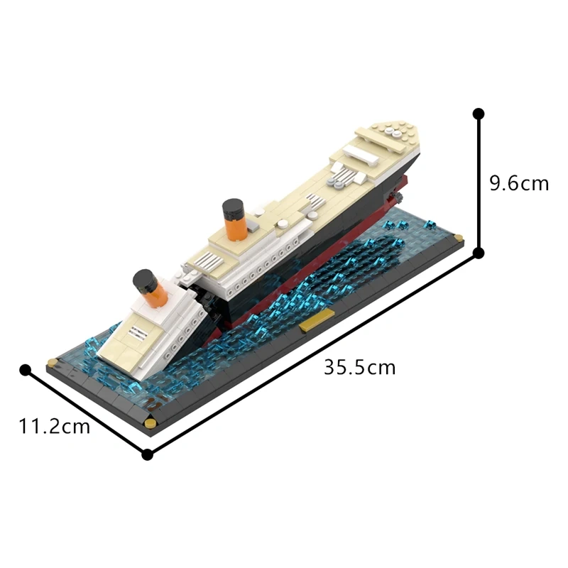 GoBricks MOC A1455 RMS Mini Titanic