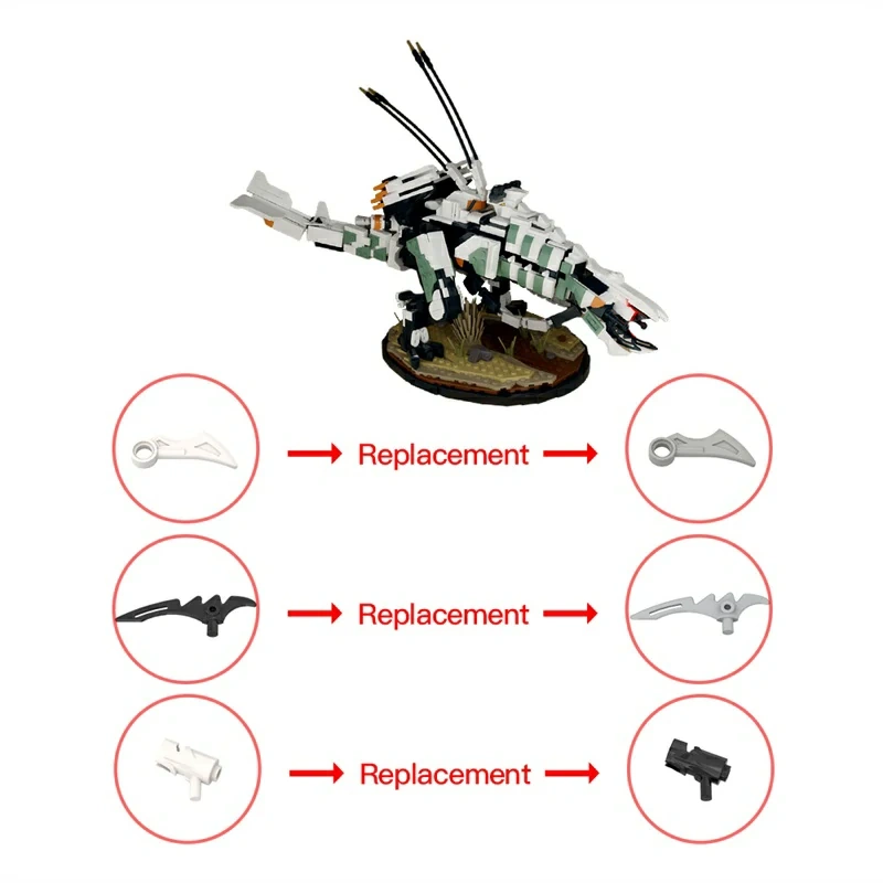 GoBricks MOC 169396 Horizon Zero Dawn Thunderjaw