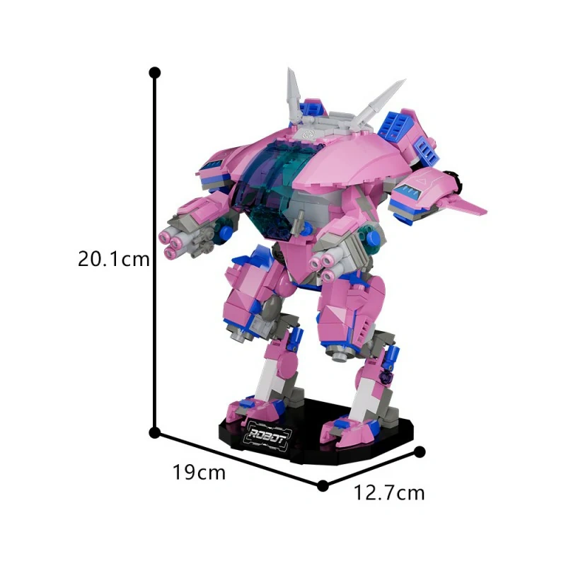 GoBricks MOC F-A0680 Overwatch D.Va