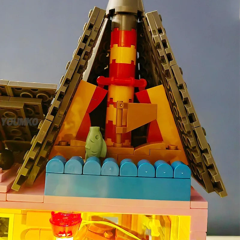 MOC F-C10017 The Pink Palace Apartment From Coraline