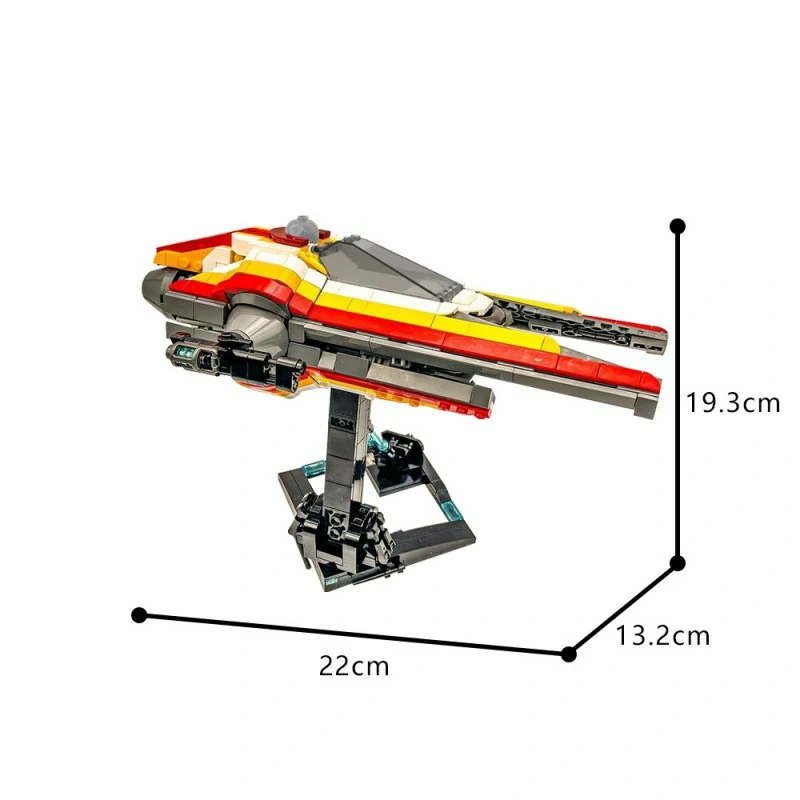 GoBricks MOC 170668 Ayy Gida's M52X Starfighter