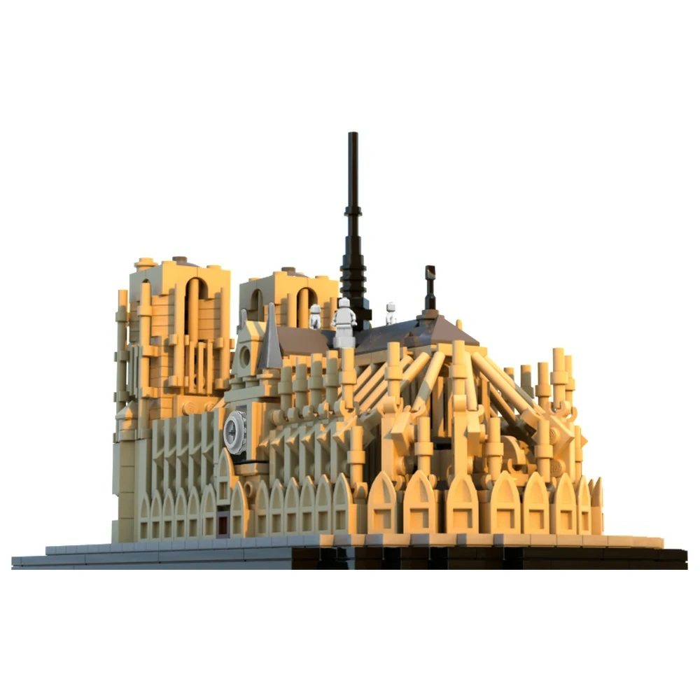 GoBricks MOC 192777 Notre Dame de Paris 1:800