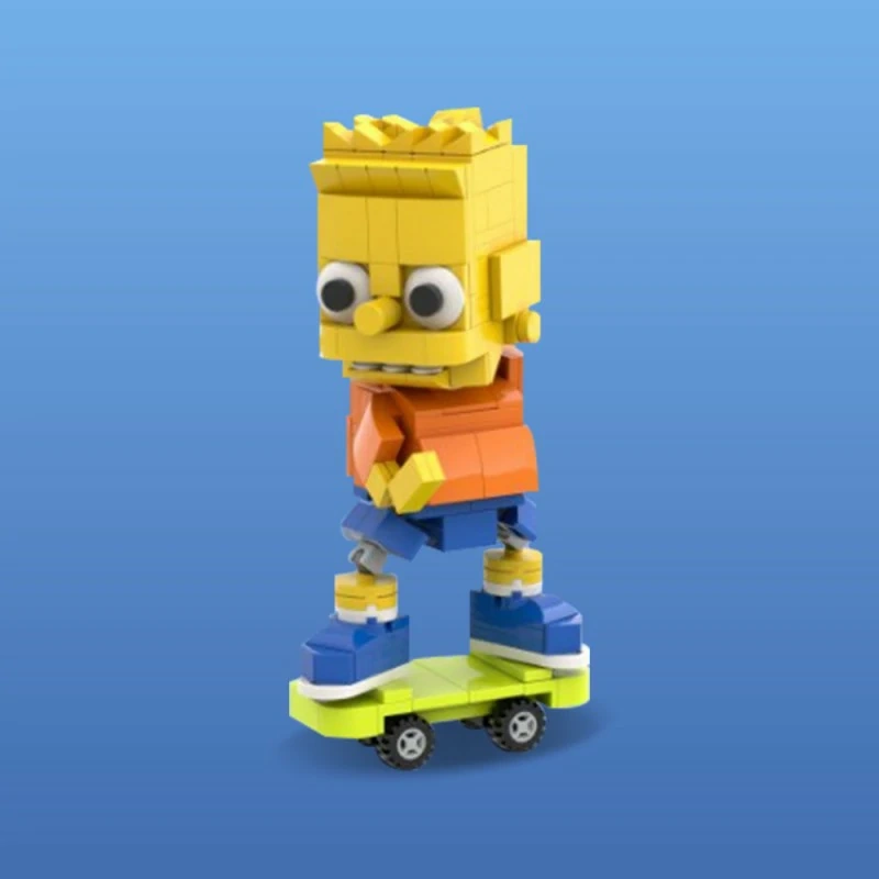 GoBricks MOC 196237 The Simpsons Bart