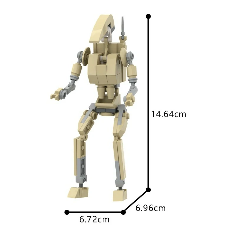 GoBricks MOC A0600Y01 The Star Wars B1 Battle Droid