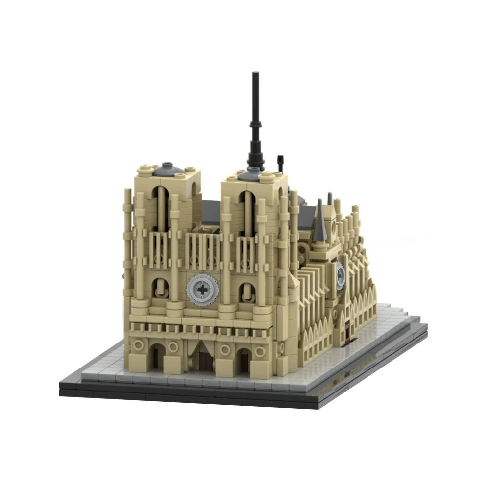 GoBricks MOC 192777 Notre Dame de Paris 1:800