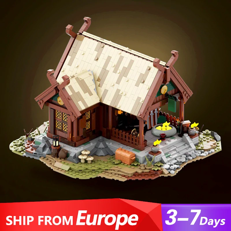 [Pre-sale] GoBricks MOC 138540 The Lord Of The Rings Rohan Blacksmith`s House Europe Warehouse Express