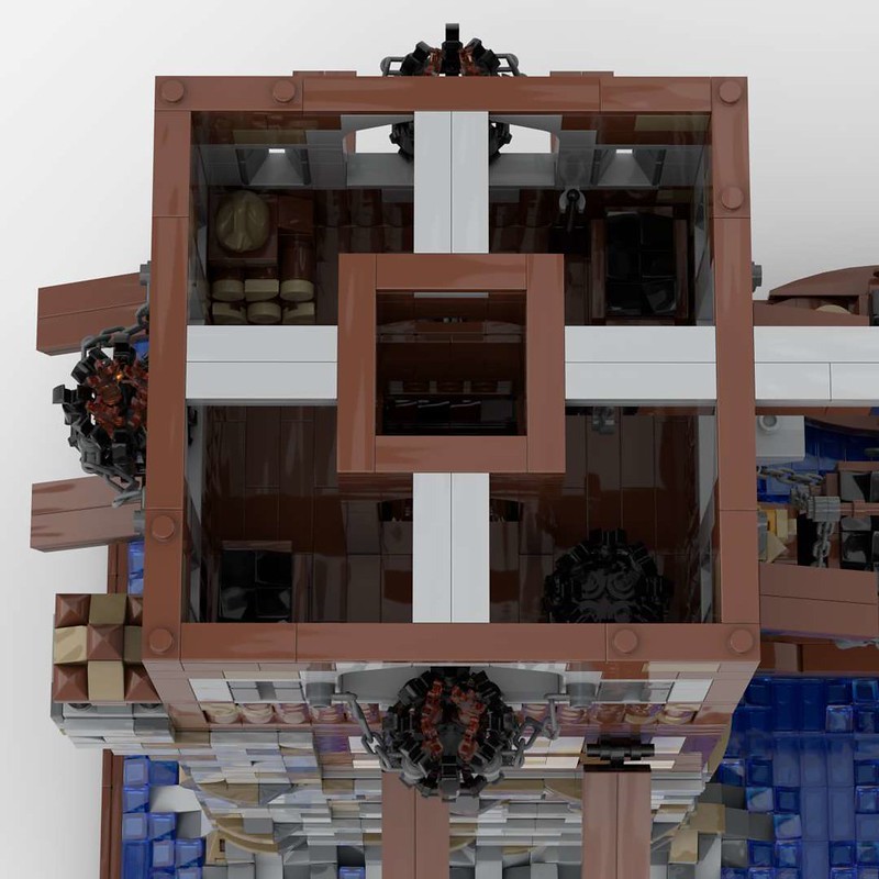 GoBricks MOC 126224 Medieval Lighthouse by dariusdrum Rebrickable