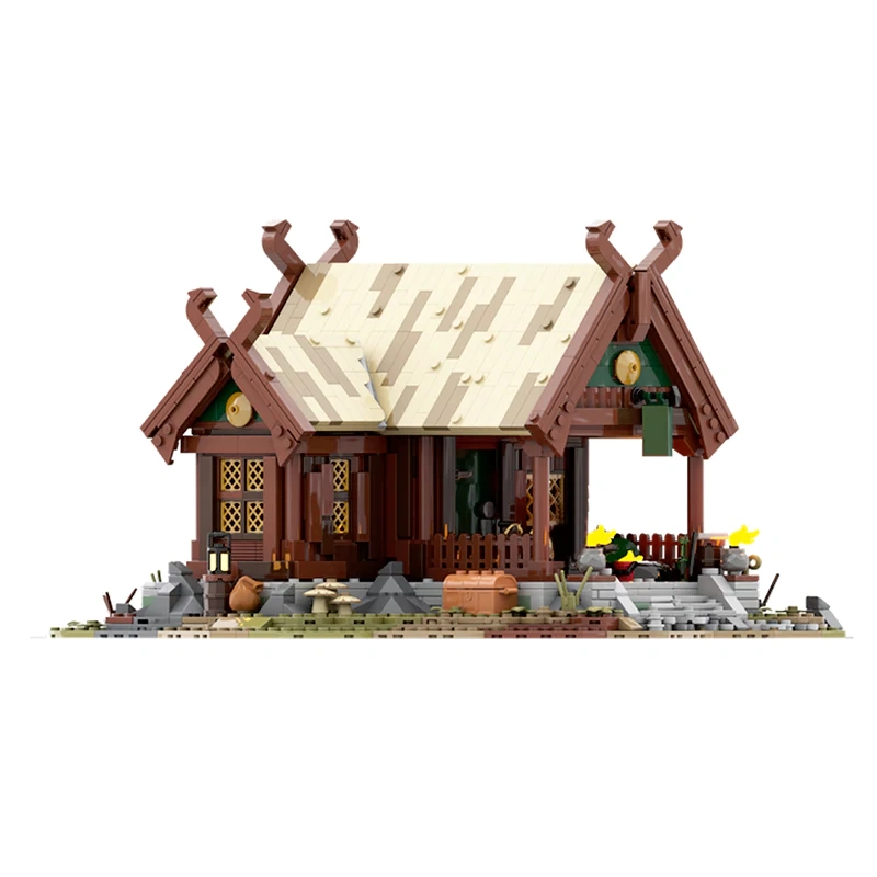 GoBricks MOC 138540 The Lord Of The Rings Rohan Blacksmith`s House