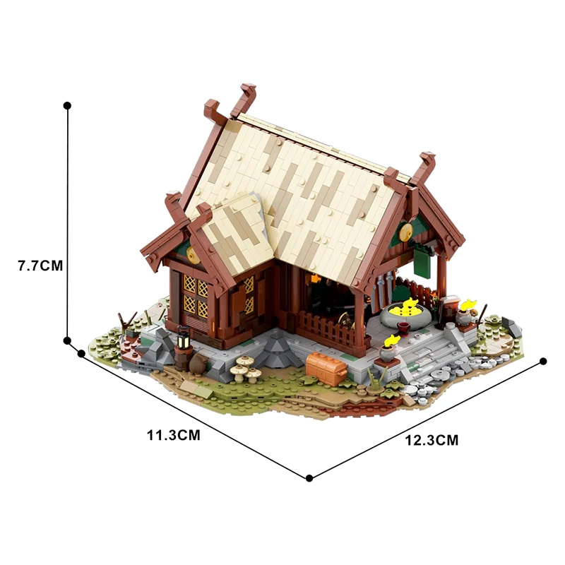 GoBricks MOC 138540 The Lord Of The Rings Rohan Blacksmith`s House