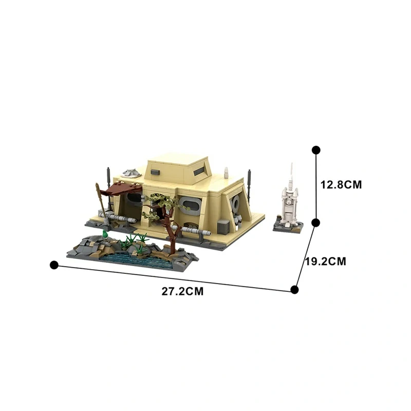 GoBricks MOC 146420 The Mandalorian's Cabin