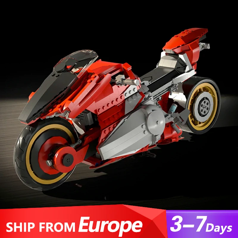 [Pre-sale] GoBricks MOC 133770 Cyberpunk 2077 Bike Europe Warehouse Express