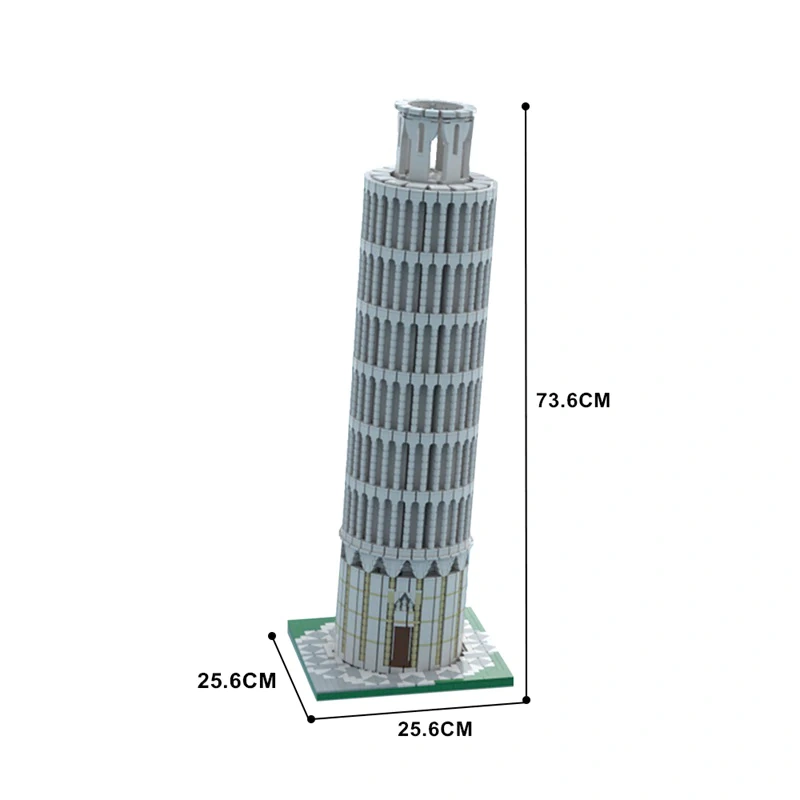 GoBricks MOC 44338 Leaning Tower Of Pisa