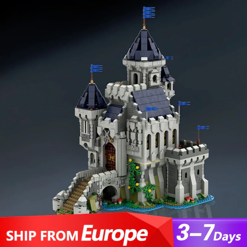 [Pre-sale] GoBricks MOC 101775 Black Falcon Knight's Castle 31120 Medieval Castle Alternate Build Europe Warehouse Express