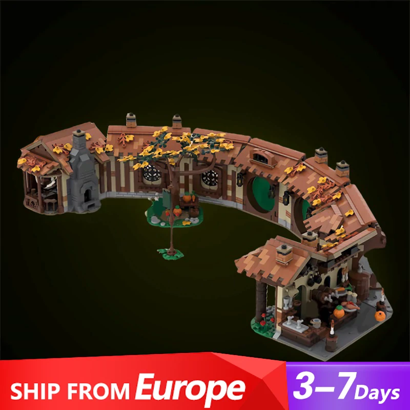 [Pre-sale] GoBricks MOC 172200 The Green Dragon Inn Europe Warehouse Express