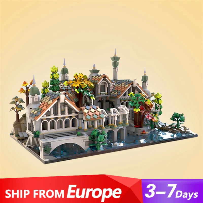 [Pre-sale] GoBricks MOC 182098 Rivendell The Lord of the Rings Europe Warehouse Express