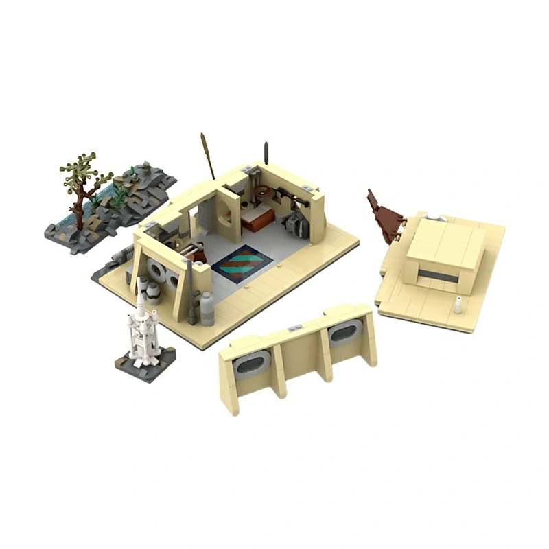 GoBricks MOC 146420 The Mandalorian's Cabin