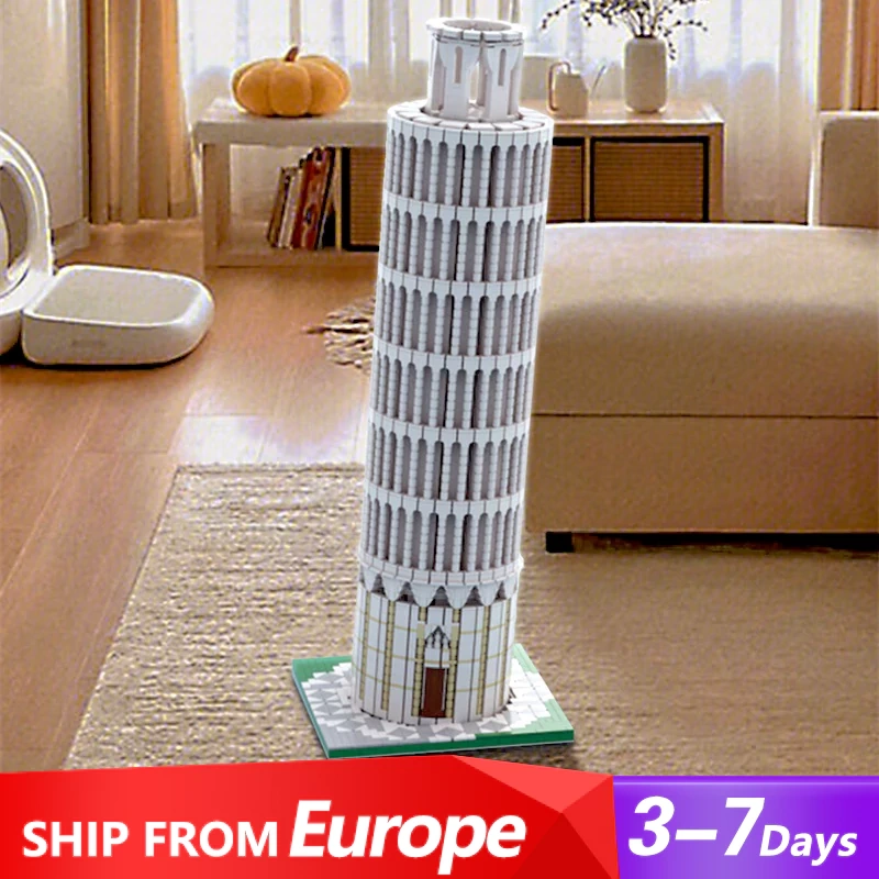 [Pre-sale] GoBricks MOC 44338 Leaning Tower Of Pisa Europe Warehouse Express