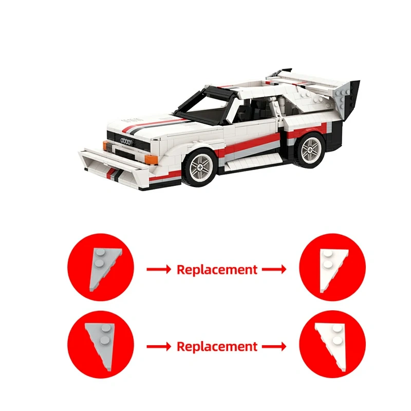 GoBricks MOC 61951 Audi Sport Quattro E2 Pikes Peak Hillclimb