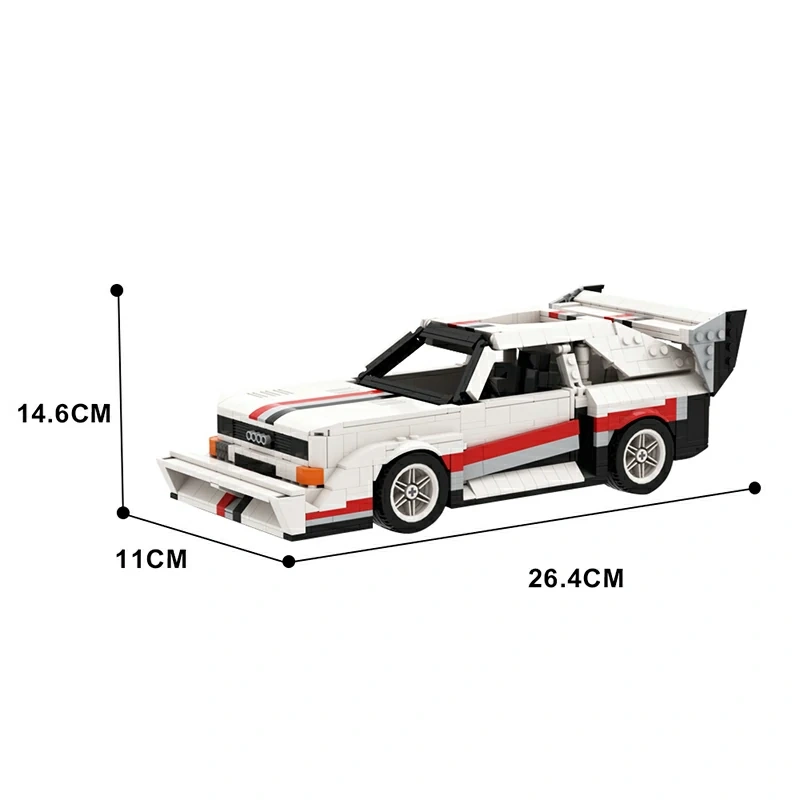 GoBricks MOC 61951 Audi Sport Quattro E2 Pikes Peak Hillclimb