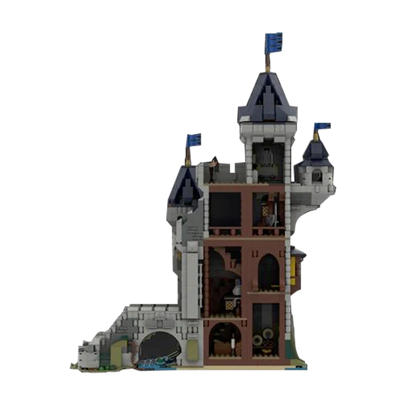 GoBricks MOC 101775 Black Falcon Knight's Castle 31120 Medieval Castle Alternate Build