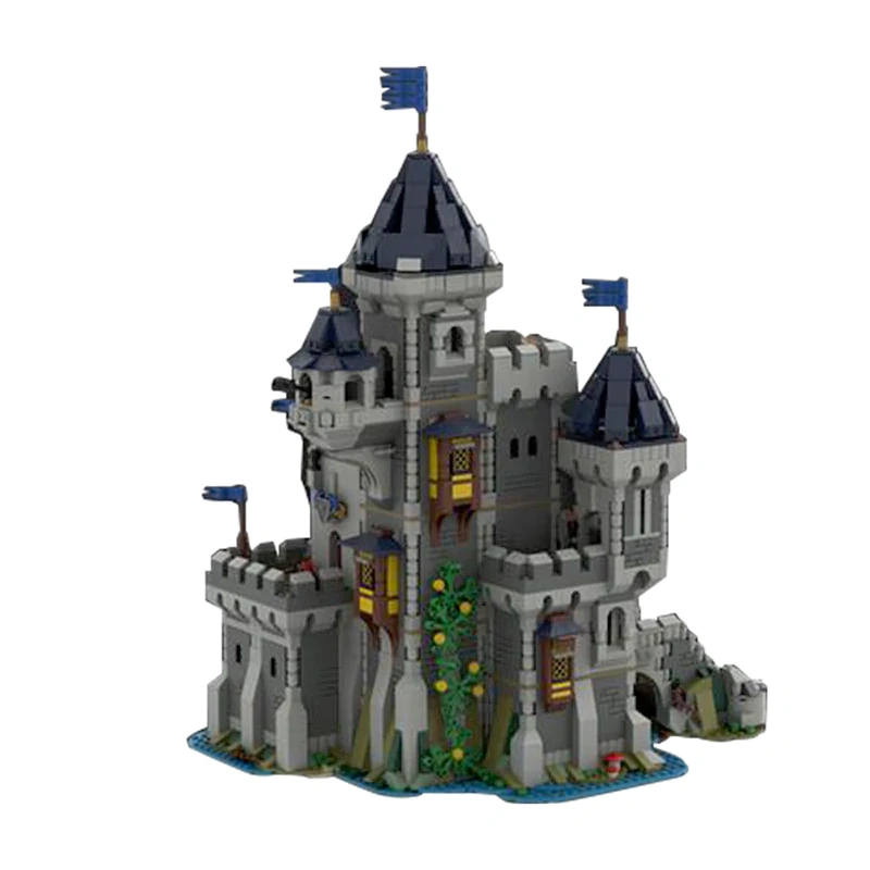 GoBricks MOC 101775 Black Falcon Knight's Castle 31120 Medieval Castle Alternate Build