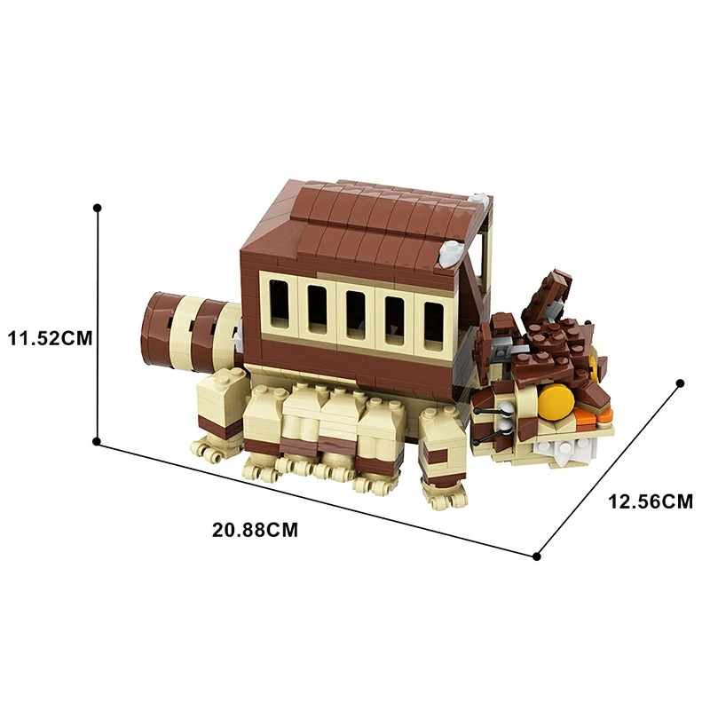 GoBricks MOC 142527 My Neighbor Totoro Totoro's Catbus