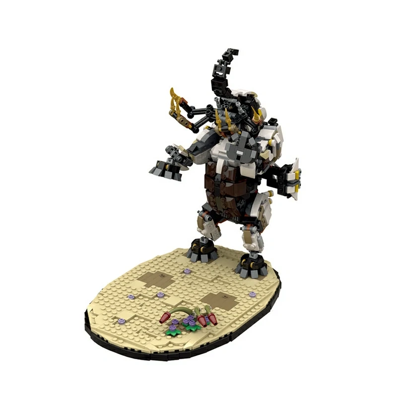 GoBricks MOC 125382 Horizon Forbidden West Tremortusk With Stand