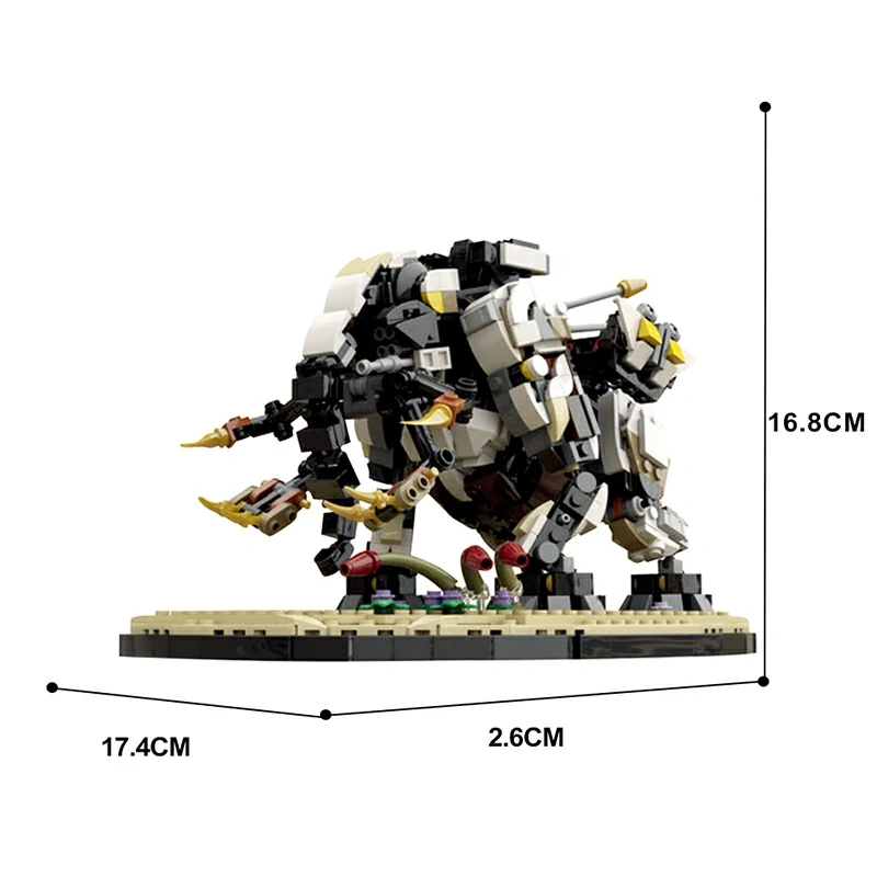 GoBricks MOC 125382 Horizon Forbidden West Tremortusk With Stand