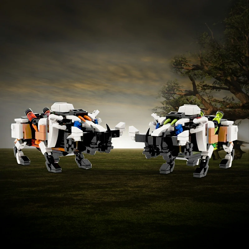 GoBricks MOC 156073 Fire And Acid Bristlebacks From Horizon Forbidden West