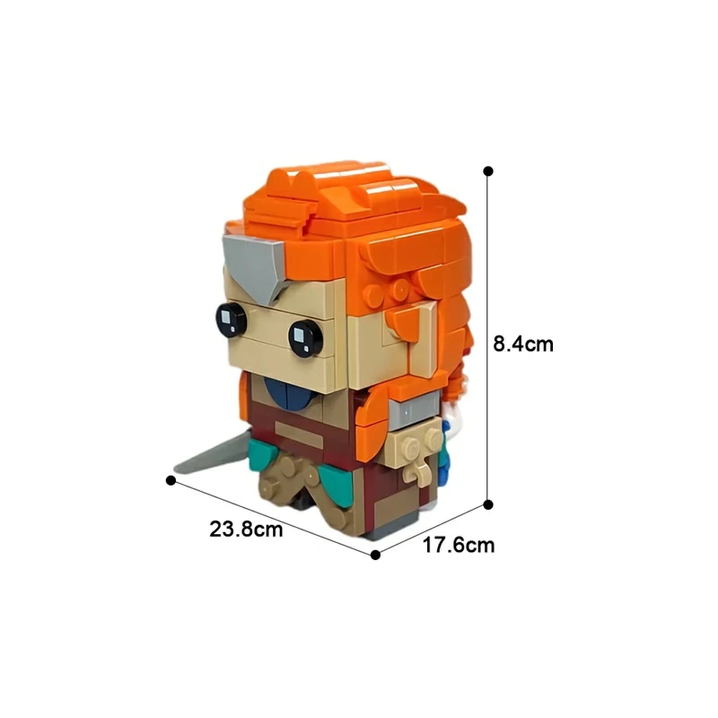 GoBricks MOC 171549 Horizon Zero Dawn Aloy Brickheadz