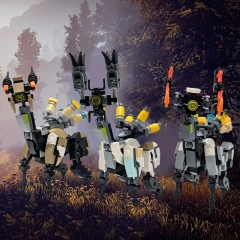 GoBricks MOC 184406 Horizon Forbidden West Grazer Lancehorn And Fanghorn
