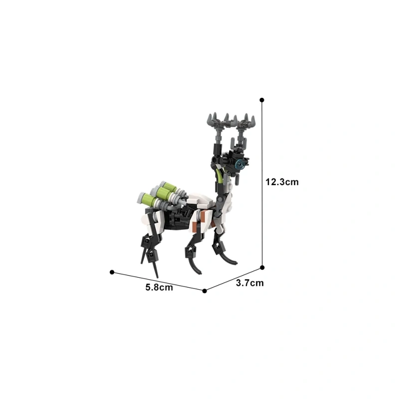GoBricks MOC 184406 Horizon Forbidden West Grazer Lancehorn And Fanghorn