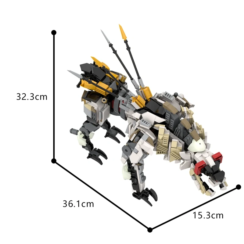 GoBricks MOC A1443 Horizon Zero Dawn Forbidden West Ravager