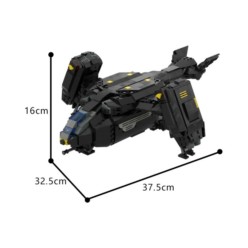 GoBricks MOC 180166 Pelican-1 Extraction Shuttle Helldivers 2