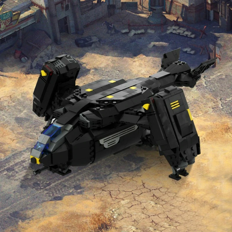 GoBricks MOC 180166 Pelican-1 Extraction Shuttle Helldivers 2