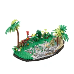 MOC C9131 The Legend of Zelda And Horizon Zero Dawn Stand
