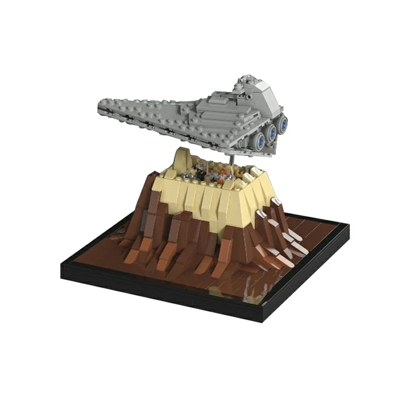 GoBricks MOC 47569 Mini Scale Destroyer Over Jedha
