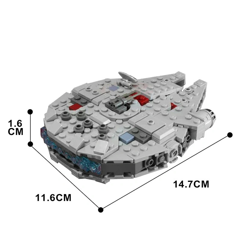 GoBricks MOC 32621 Micro Millennium Falcon