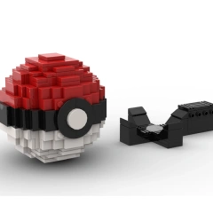 GoBricks MOC 112356 Pokemon PokeBall