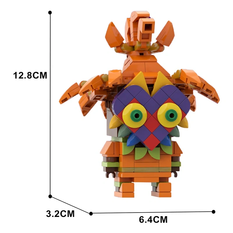 GoBricks MOC 129085 Skull Kid Majora's Mask Brickheadz The Legend Of Zelda
