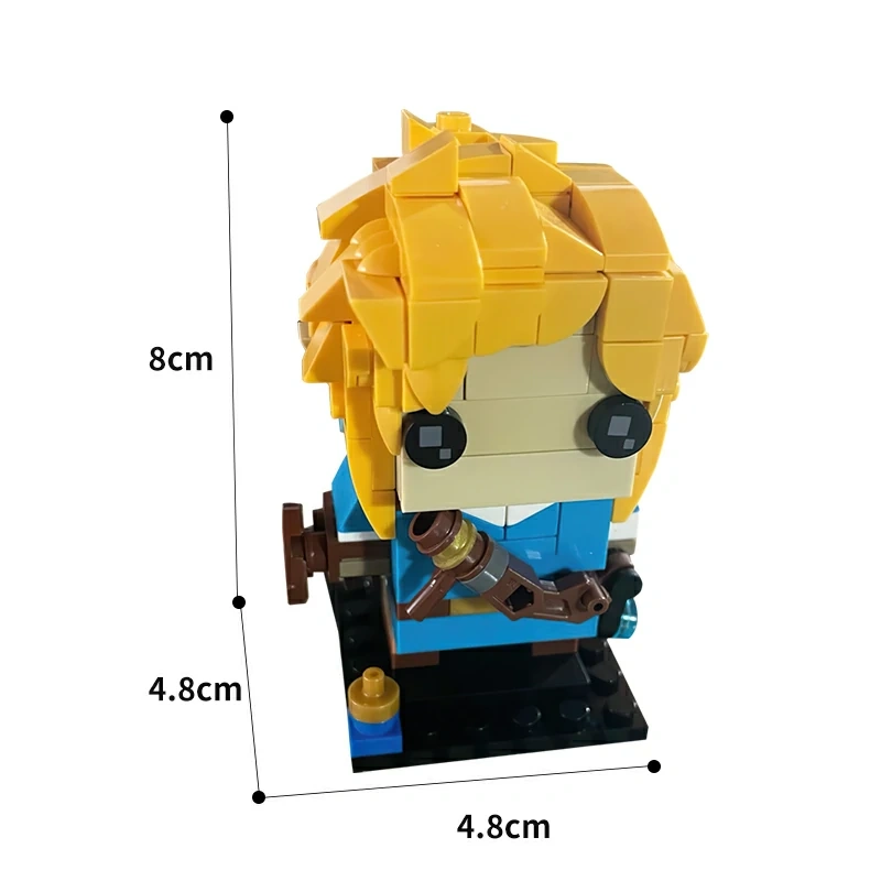 GoBricks MOC 61395 Link Breath Of The Wild BrickHeadz The Legend Of Zelda
